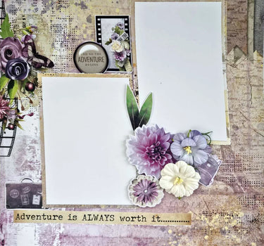 3Quarter Designs - 12" X12" Paper Pack - Picture Postcard