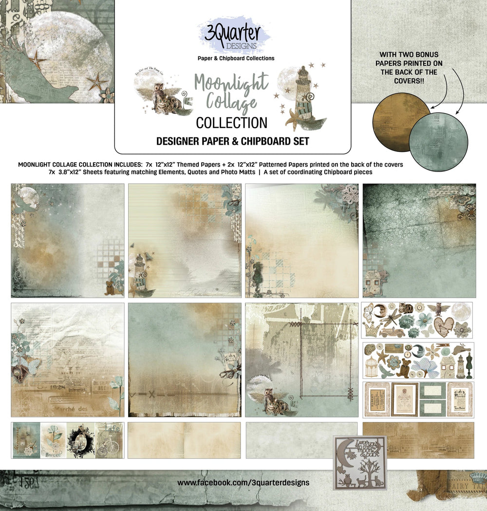 3Quarter Designs - Scrapbook Collection - Moonlight Collage