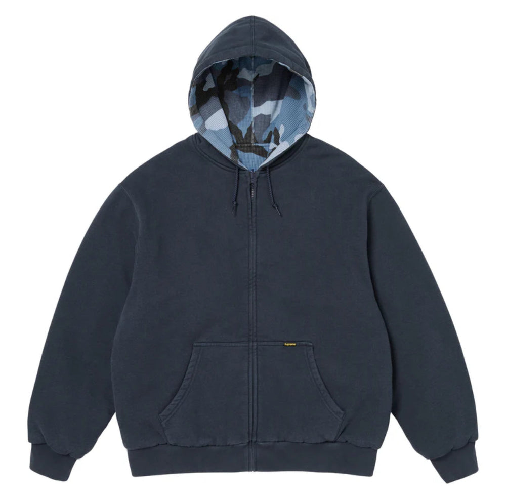 Sweat à Capuche Réversible Supreme - Marine/Camouflage Bleu