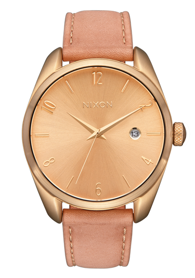Montre Nixon 'Thalia Leather' - Or Clair / Tan
