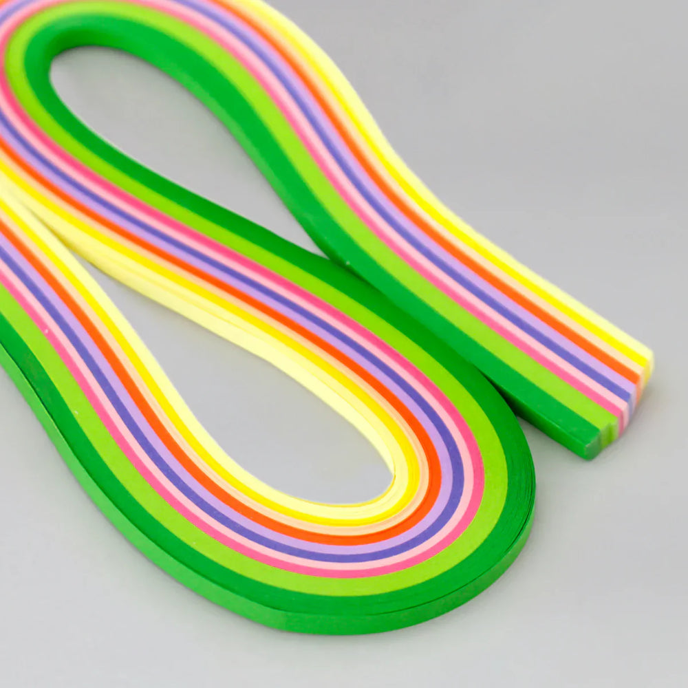 Sélection de bandes de quilling 3 mm Nuances Printanières, paquet de 120
