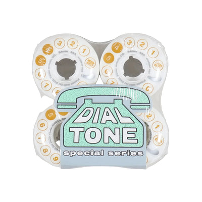 Roues de cruiser 'Rotary' Dial Tone 85A, coupe ronde 54MM - Blanc