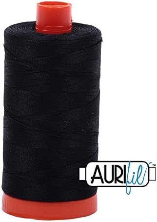 Aurifil Thread #2692 Solid Black — Cottage Quilting Ltd.