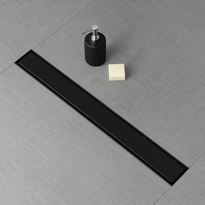 Cascena 28″ Linear Shower Drain, 304 Stainless — Tile-In or Grate Cover
