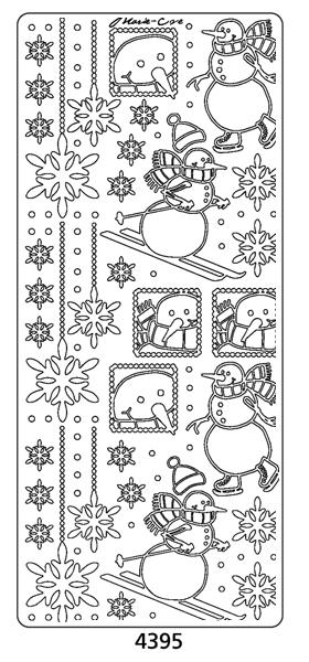 Autocollant détachable - Bonhommes de neige Marie Eve