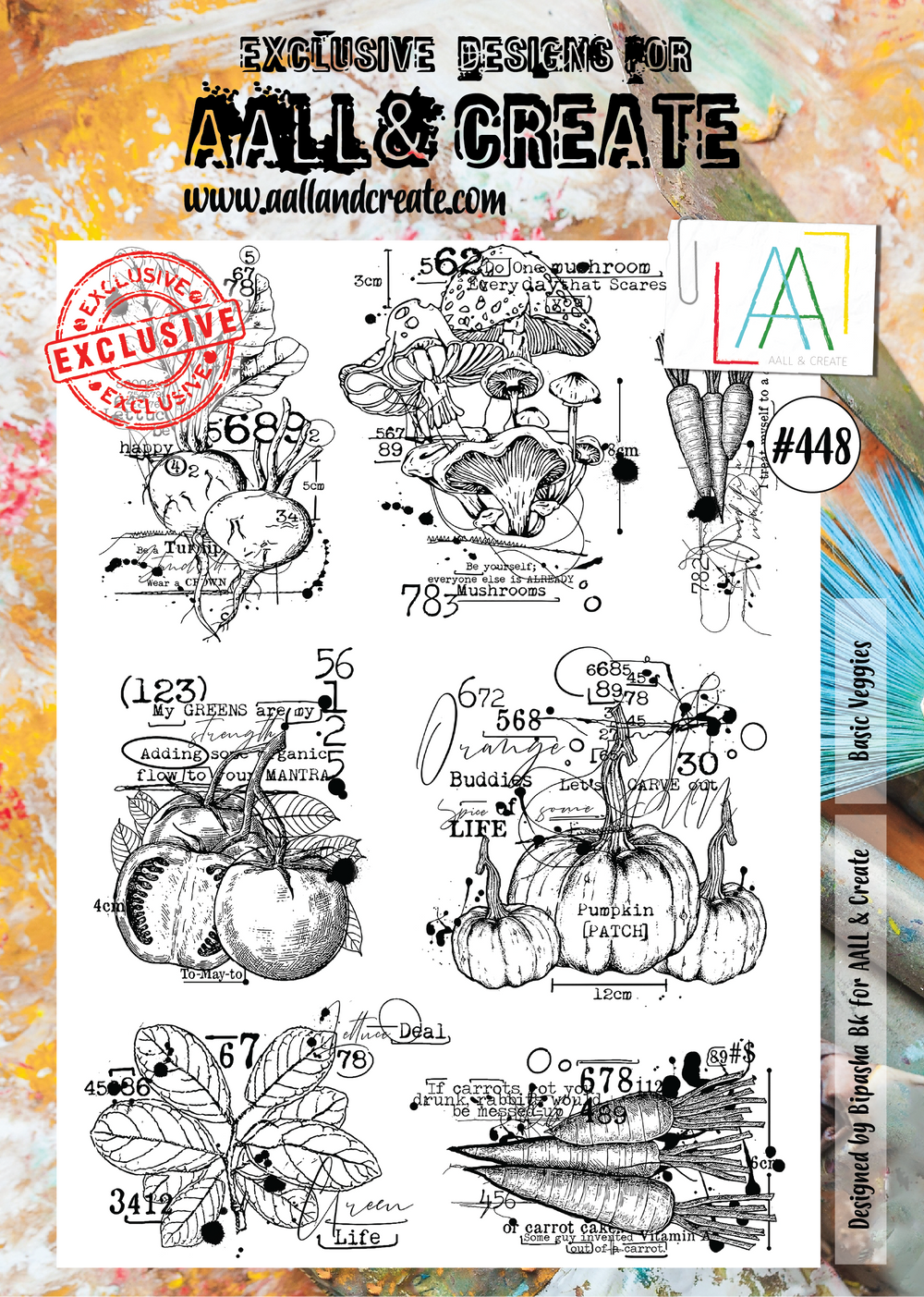 AALL and Create Stamp Set - 448 - Basic Veggies