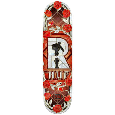 Planche de skate Real Skateboards x HUF 'Cathedral' - Rouge