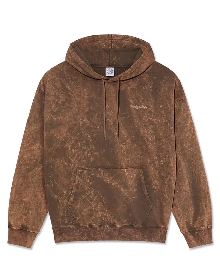 Polar Skate Co. 'Acid Surf Logo' Hoodie - Brown