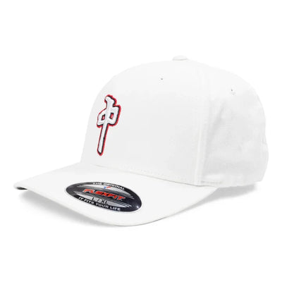 Casquette Flexfit 'OG Puffy Grande' Red Dragon - Blanc/Rouge