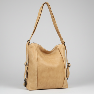 MET Premium Leather Shoulder Bag. Convertible Bag Transformer