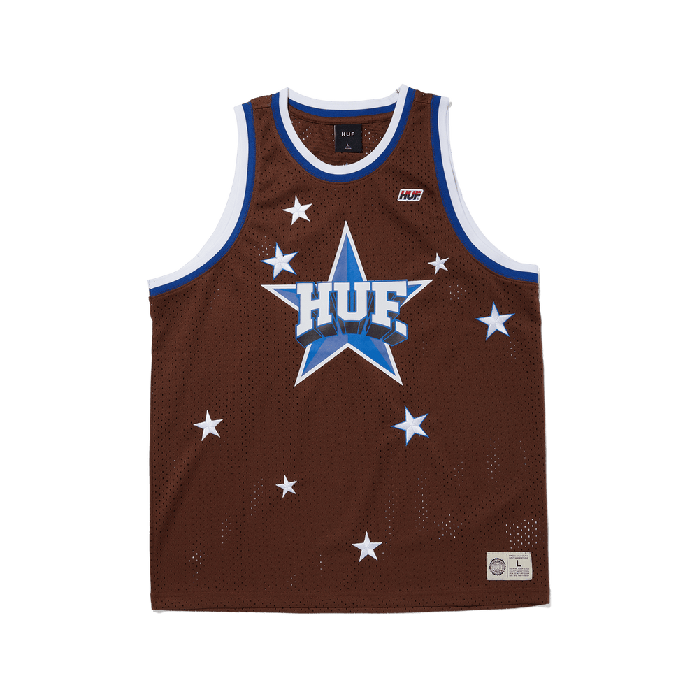 Maillot de basketball 'All Star' HUF - Brun/Bleu