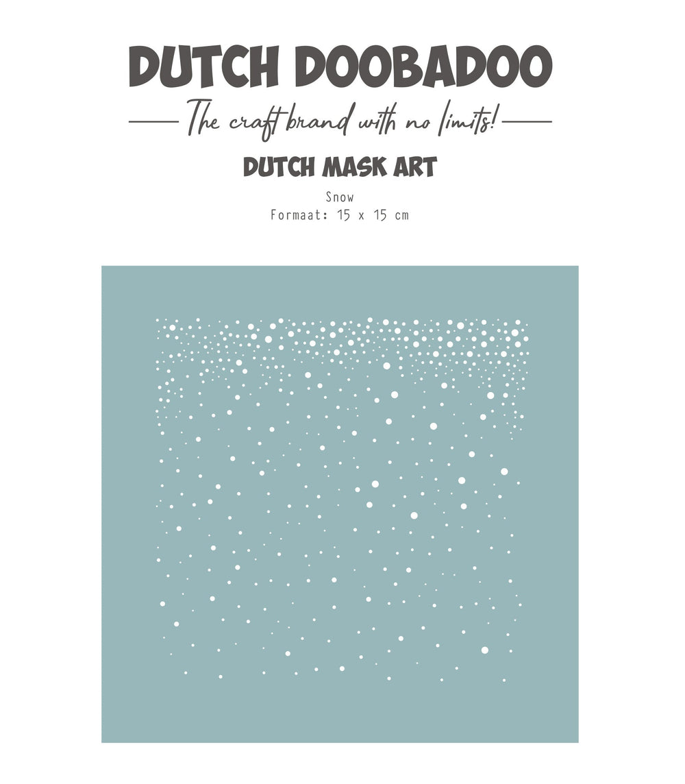 Dutch Doobadoo DDBD Dutch Mask Art 15 X 15 cm Snow