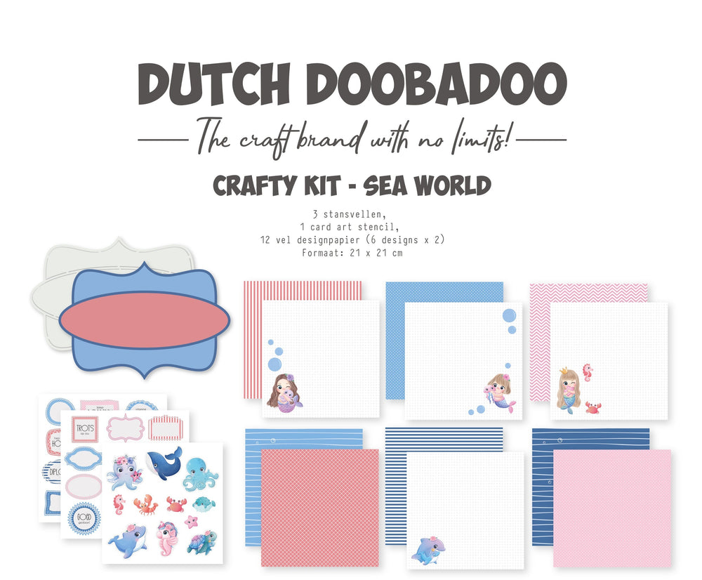 Dutch Doobadoo DDBD Craftykit Monde Marin