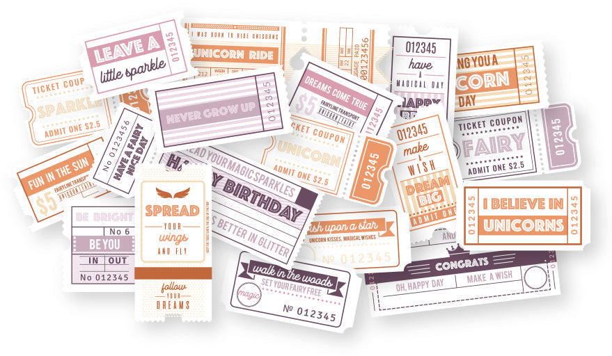 Dutch Doobadoo DDBD Die-Cuts Tickets Bois de Printemps