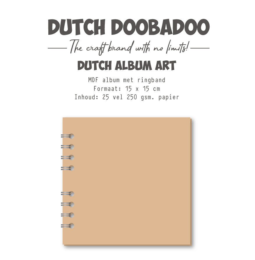 Carnet d'art Dutch Doobadoo DDBD en MDF 15 x 15 cm