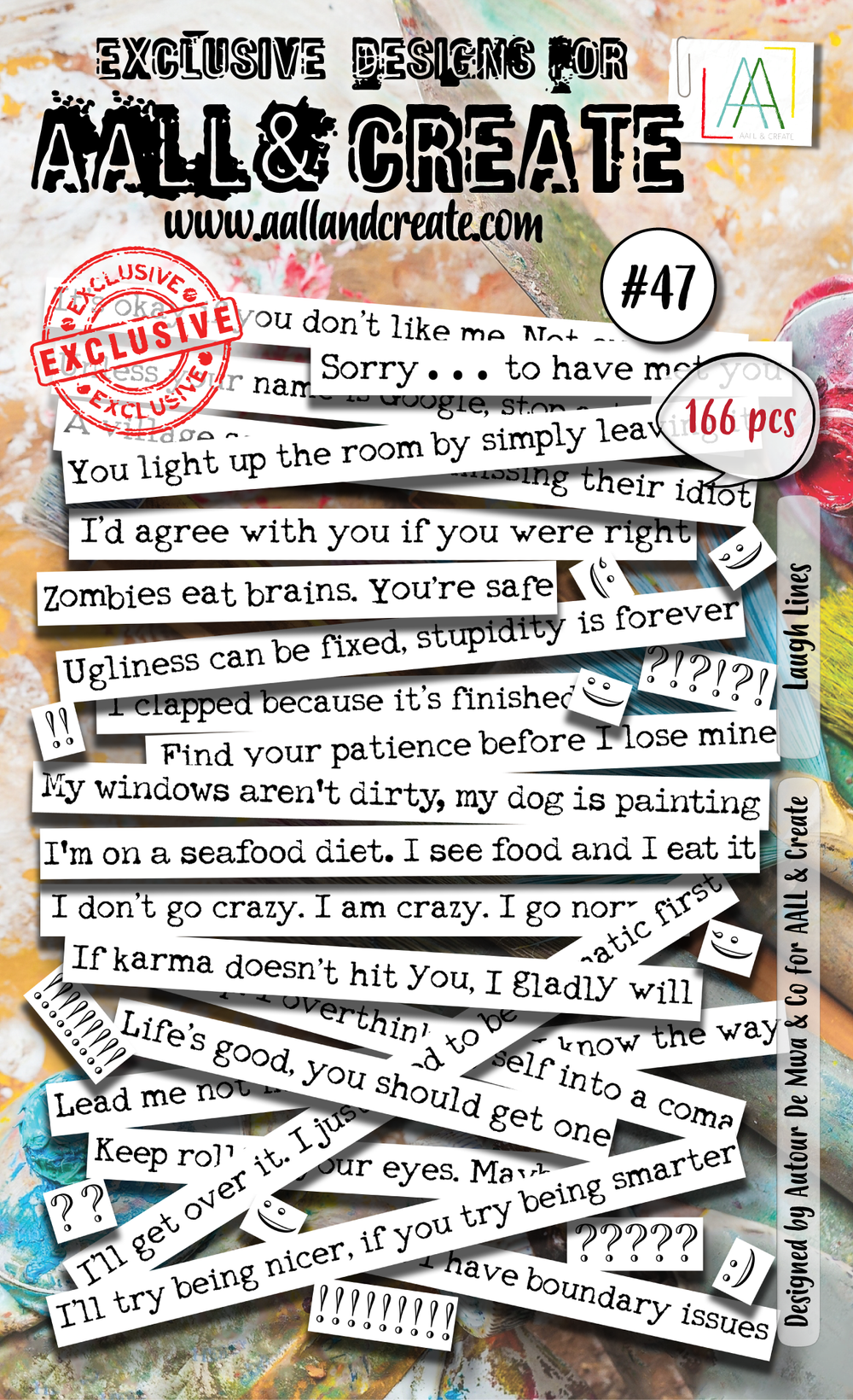 AALL and Create - Ephemera Die-Cuts - Laugh Lines — Ecstasy Crafts