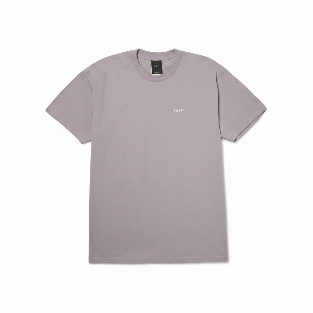 HUF '89 Embroidered' Tee - Lilac Chalk/White