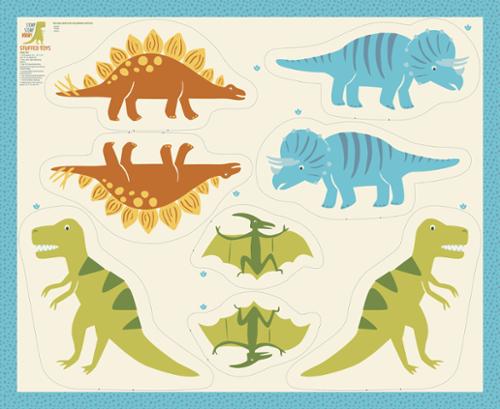 Stacy Iest Hsu - Moda - Stomp Stomp Roar - 36"x44" Stuffy Panel 20827 11 — Cottage Quilting Ltd.