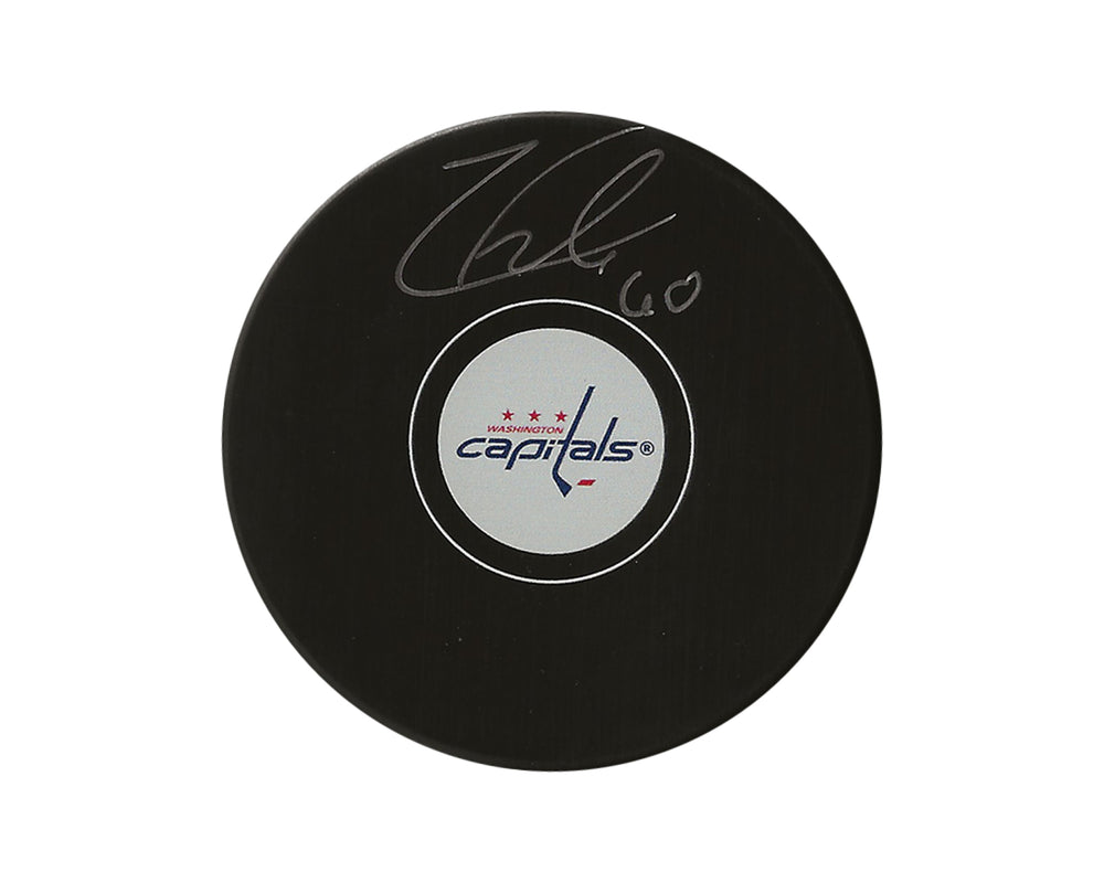 Palet de hockey autographe de Zach Fucale des Capitals de Washington