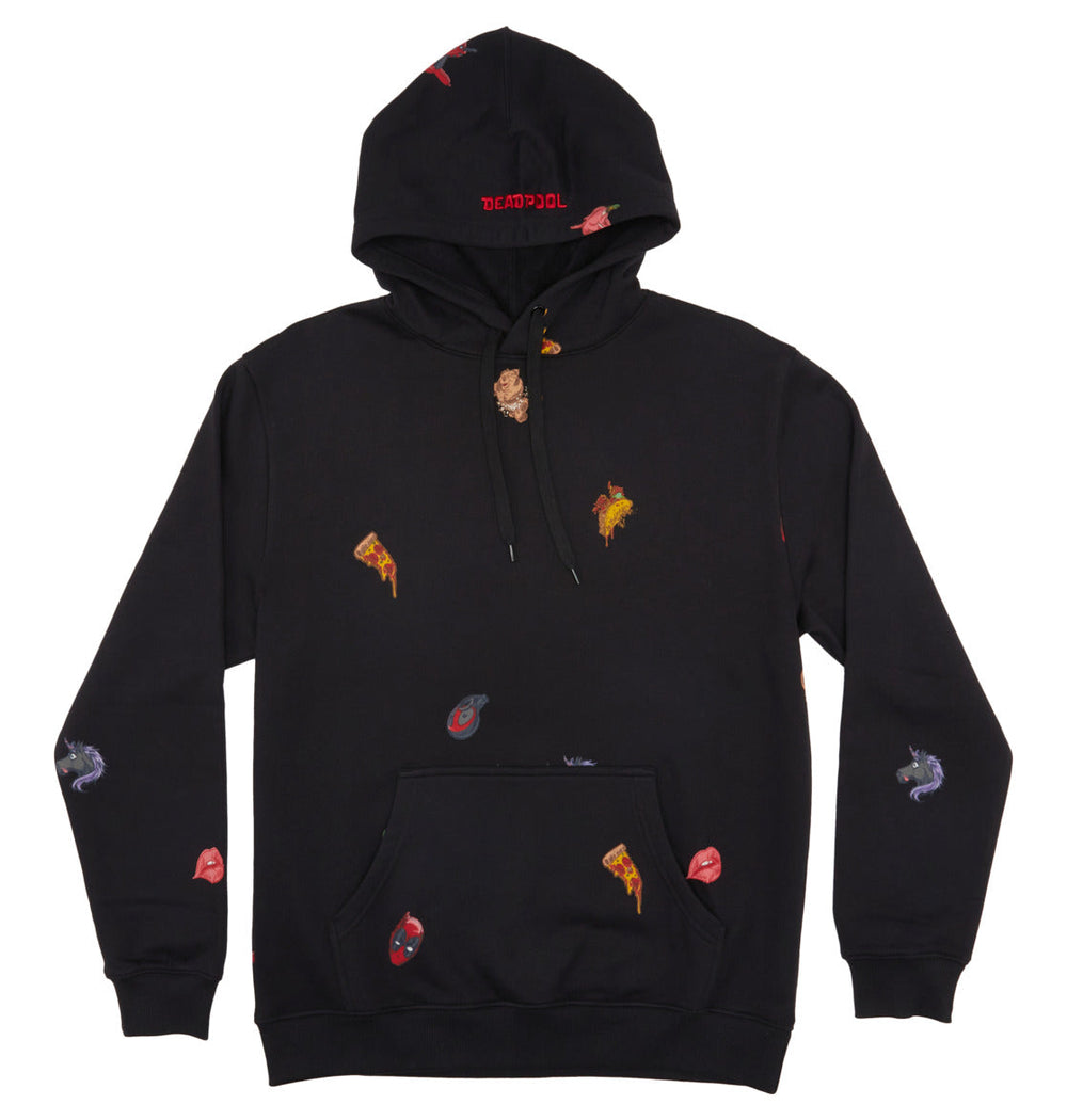 DC Shoes x Marvel 'Deadpool All Over' Hoodie - Black/Multi