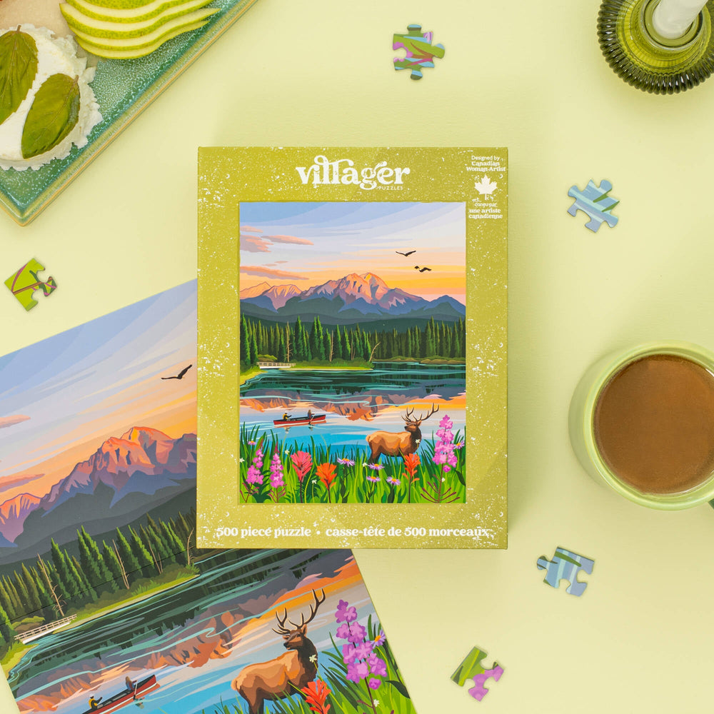 Fleurs de Jasper | Casse-tête de 500 pièces pour adultes | Conçu au Canada par Kelsey Voss