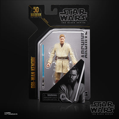 Star Wars The Black Series Archive Obi-Wan Kenobi Star Wars : La Revanche des Sith Lucasfilm 50e Anniversaire Figurine