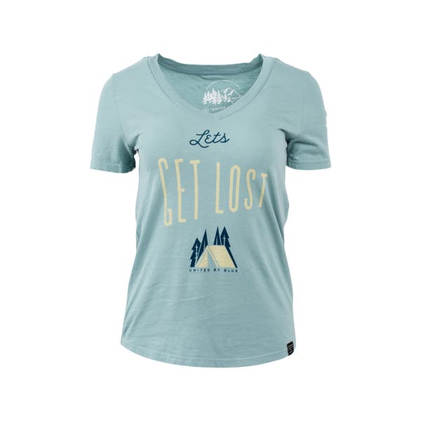 United By Blue T-shirts écologiques en coton biologique pour femmes "Let's Get Lost"