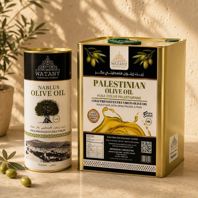 Huile d'olive extra vierge de Naplouse – 1 L et 16 L