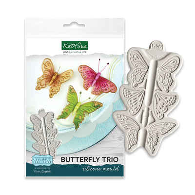 Moule en silicone Trio de papillons