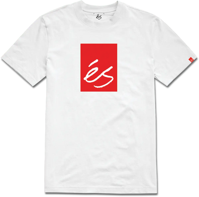 éS 'Main Block' Tee - White