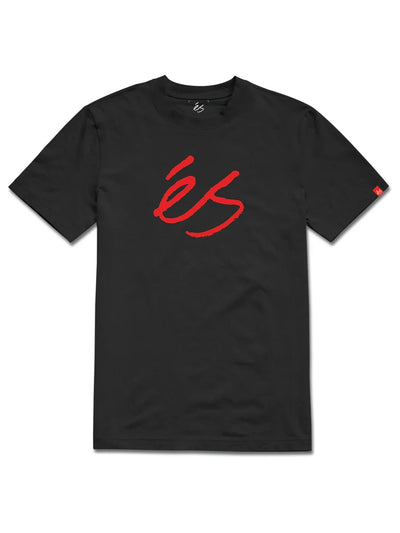 éS 'Script Mid' Tee - Black