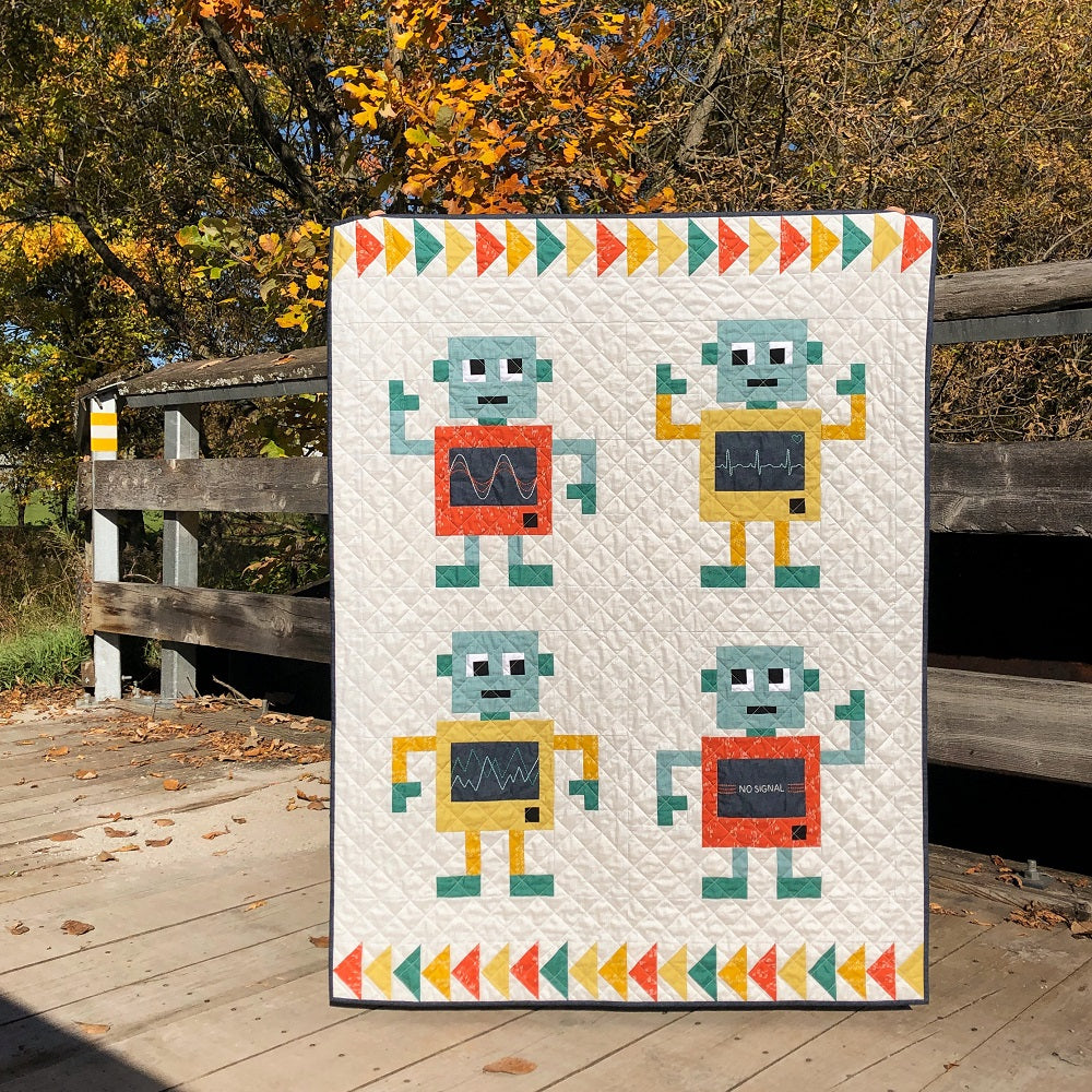 Apples & Beavers Rocking Robots Quilt Pattern — Cottage Quilting Ltd.