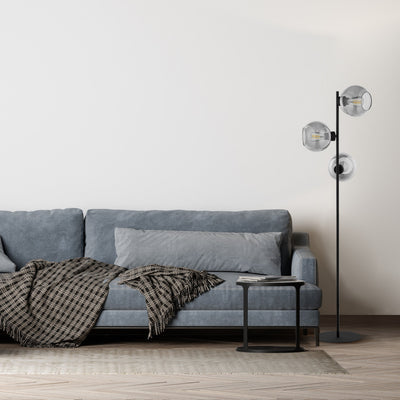 Lampadaire CUBUS Graphite style scandinave pour salon, chambre et bureau – Éclairage moderne et minimaliste (Liquidation)