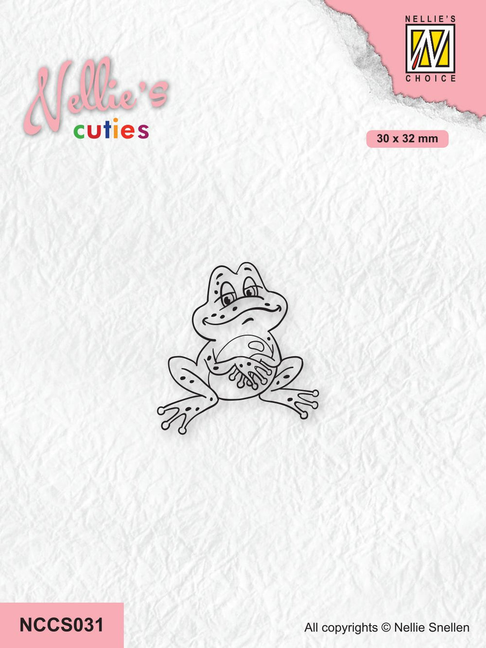 Tampon transparent Nellie's Choice Nellie's Cuties - Série Grenouilles - Grenouille-1