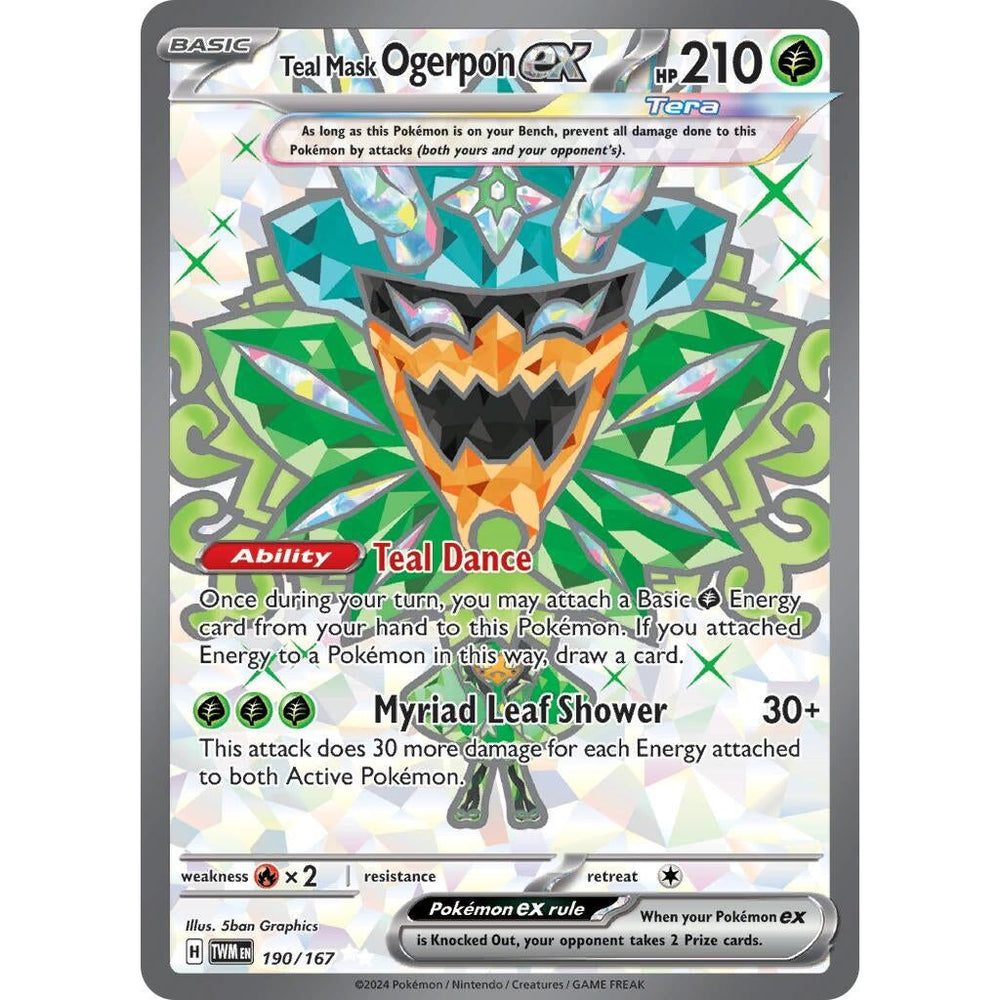 Teal Mask Ogerpon ex (190/167) (TWM)