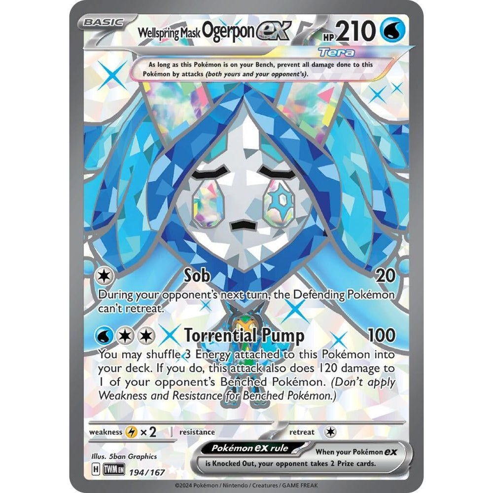 Wellspring Mask Ogerpon ex (194/167) (TWM)