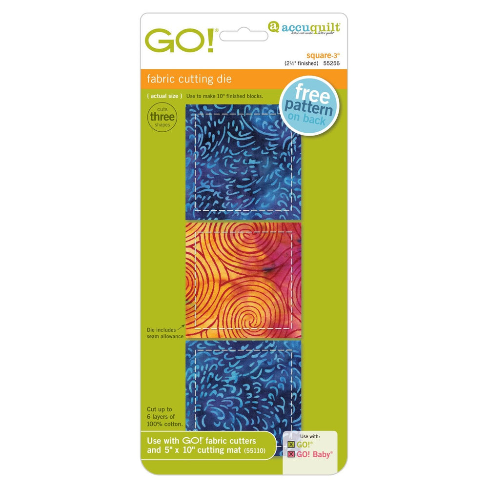 GO! Square-3" (2 1/2" Finished) — Cottage Quilting Ltd.