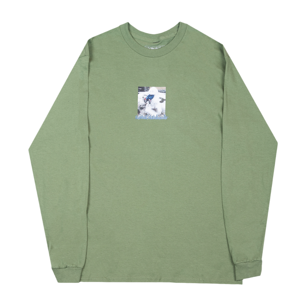 Frosted Skateboards 'Snowman Graphic' L/S - Forest Green