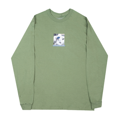 Frosted Skateboards 'Snowman Graphic' L/S - Forest Green