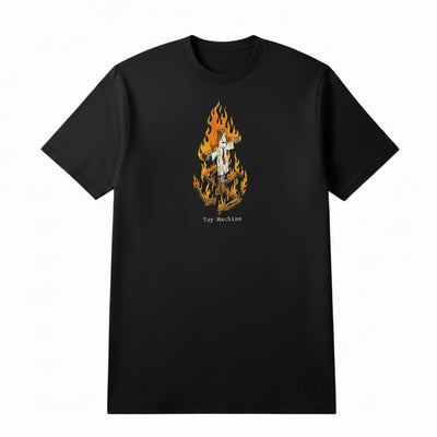 T-shirt Toy Machine x Ed Templeton 'Charred Cross' - Noir