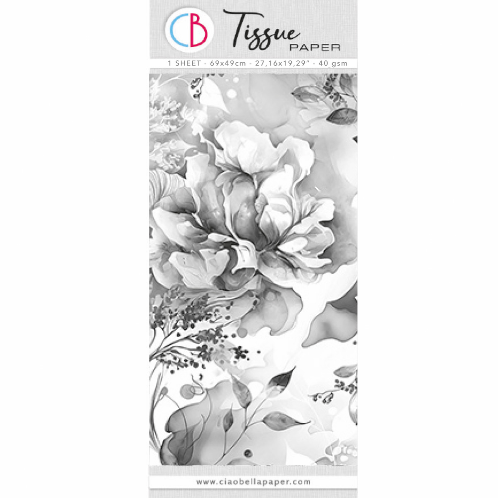 Papier de Soie cm69x49 27,66"x19,29" Fleurs Bohèmes