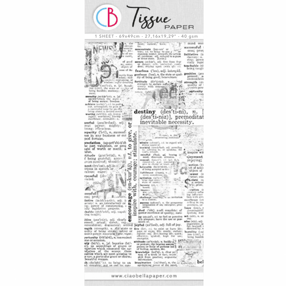 Tissue Paper cm69x49 27,66"x19,29” News — Ecstasy Crafts
