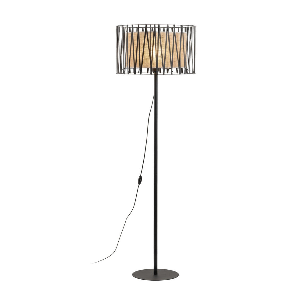 HARMONY NATURE Woven Jute Floor Lamp for Living Room & Bedroom (Clearance)