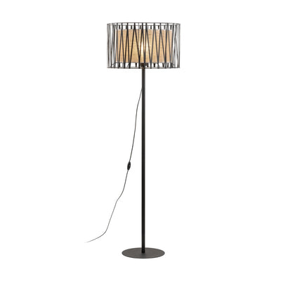 Lampe sur pied HARMONY NATURE en jute tressé pour salon et chambre (Liquidation)