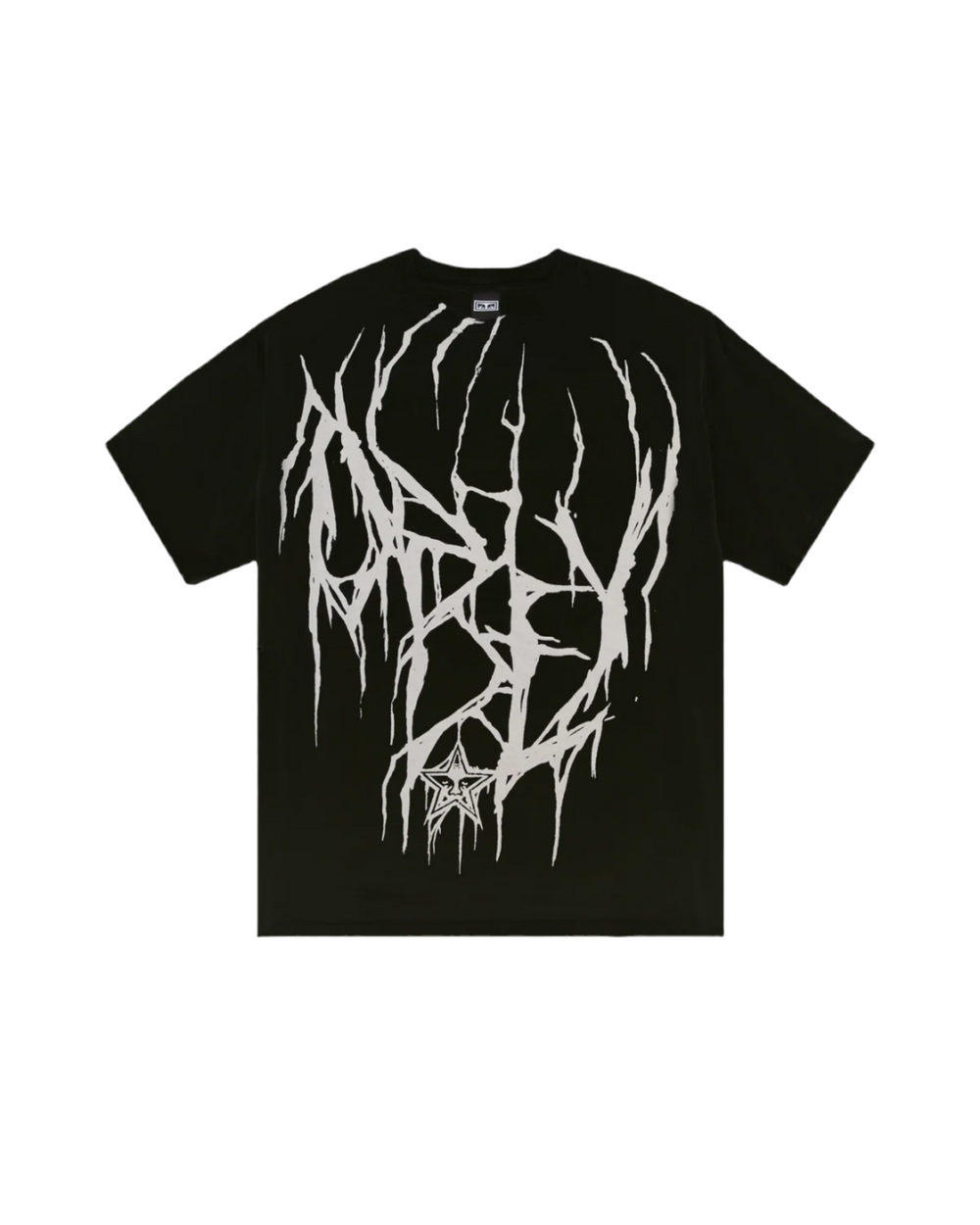 T-shirt ample Obey 'Death Metal' - Noir
