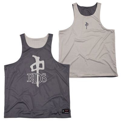 Débardeur en filet 'OG Logo' Red Dragon - Gris (Réversible)
