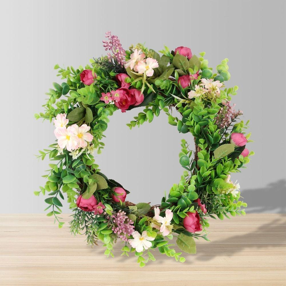 Couronne florale artificielle Jayla 19,7 pouces