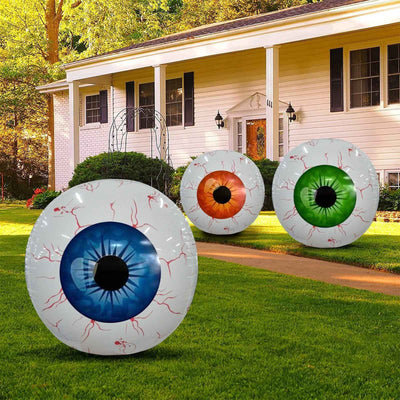 Ballon Gonflable Œil d'Halloween – Décoration de Cour Géante Effrayante pour Fête d'Halloween