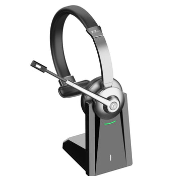 ProComm™ Professional Bluetooth Headset for Microsoft Teams & Call Centers – Wireless Headset with Noise-Cancelling Microphone, USB Dongle & Charging Base – Office, VoIP & Trucker Use