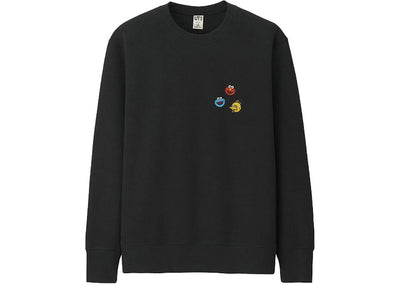 KAWS x Uniqlo x Sesame Street 'Big Birds Head' Sweatshirt - Black (Asia Sizing)